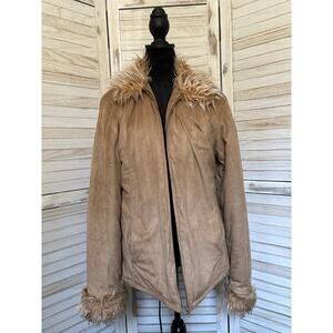 Moda Georgina Pennylane Suede Fluffy Coat